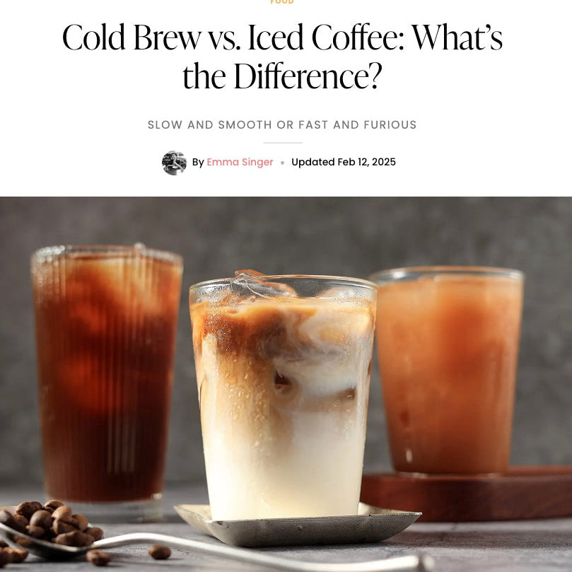 Image of Pure Wow Article with Cold Brew vs Iced Coffee: Whats the difference headline